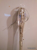 ÜVEG - KARÁCSONYFADÍSZ - 30 cm - JÉGCSAP - 30 x 2 cm - FONCSOROZOTT - HIBÁTLAN