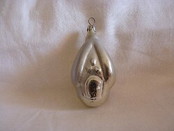 RÉGI ÜVEG KARÁCSONYFADÍSZ - HÁZIKÓ!