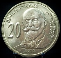 Szerbia 20 Dinár, 2010 160. Évforduló - Đorđe Vajfert születése C12A5