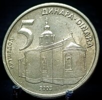 Szerbia 10 dinár, 2003 C01E2