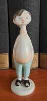 Hollóházi porcelán - Peti, a pocakos kisfiú (Káldor Aurél)