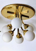 Űrkorszaki Italy Szputnyik réz mennyezeti lámpa ALKUDHATÓ