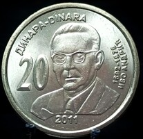 Szerbia 20 Dinár, 2011 Ivo Andrić C14B2