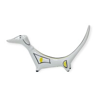 Hollóházi tacskó kutya figura - 53268