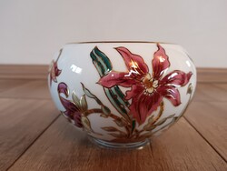 Zsolnay Orchidea mintás porcelán kaspó