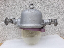 Retro loft design ipari lámpa, műhelylámpa, Működik!