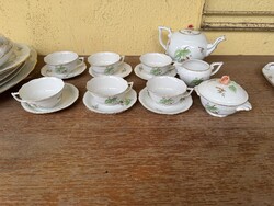Herendi hecsedli mintás teás garnitúra elado