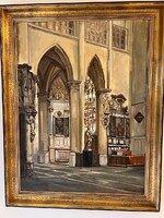 The church - egy nagyméretű festmény a XX. század elejéről