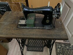 Singer varrógép, pedálos, működő