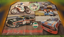 Castrol Racing Team plakát 1975-ből, Peter Balaž csehszlovák motorversenyzővel, 84 x 59 cm