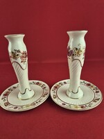 Zsolnay pillangó mintás gyertyatartók