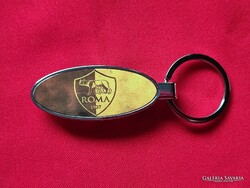AS ROMA SÖRBONTÓS FÉM KULCSTARTÓ