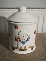 Porcelán cukortartó