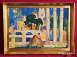 Pleidell János (1915 - 2007) : Mediterrán táj