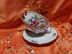 Winterling,  német porcelán két füles  krémleves kínáló aljjal