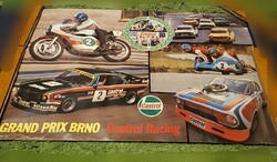 Grand Prix Brno, Castrol Racing Team plakát 1975-ből, Peter Balaž csehszlovák motorversenyzővel