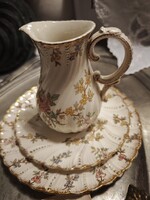 Antik Sarreguemines Louis XV tejkiöntő