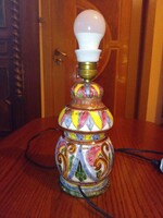 Old Italian Faience Majolica Lamp