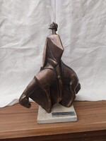 Bronze statue of Don Quixote by Zoltán Kis Olcsai