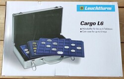 Leuchtturm 6 tálcás koffer 2 kulccsal 198 érmének
