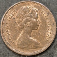 United Kingdom half, ½ penny, 1975.