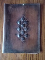 Jelzett Nagy Nóra bőr könyvborító