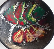 Bodrogkeresztúri  retro kerámia tál