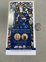 2021 Árpád-házi Szent Erzsébet 2000 Forint színesfém emlékérme, BU, prospektussal