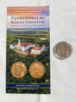 2024 Pannonhalmi Bencés Főapátság 3000 Forint bronzpatinázott emlékérme, UNC, prospektussal