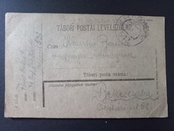 Tábori postai levelezőlapok 2 db 1915 és 1918