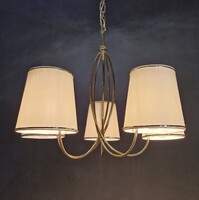 Mid century modern, réz csillár Rupert Nikoll stílusában