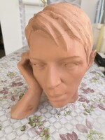 Terakotta gondolkodó férfi mellszobor  eladó!