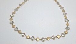 Kék köves arany nyaklánc 18k