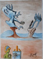 Salvador Dali  tanulmánykép