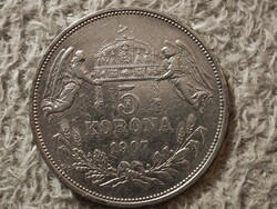 Ferenc József 5 ezüst korona 1907 KB eladó