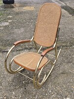 Vintage fémvázas hintaszék