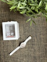 Ice Watch óra, fehér, rosegold virágos hátlappal