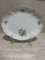 Herendi Hecsedli (csipkebogyó) mintás ovális nagy tál