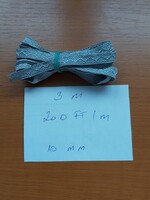 MAGYAR NÉPHADSEREG 10 mm EZÜST PASZOMÁNY 100 cm RENDFOKOZATHOZ