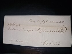 1862, ex offo levél Budáról Szekszárdra, postabélyegzésekkel