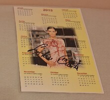 Naptár 2015 Görbicz Anita aláirásával