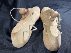 Antik Háromrészes Fa Sámfa párban prémium minőségben