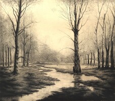 + Szennik György : Tavaszi erdő