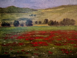 NÉMETH LÁSZLÓ (1913-2003): PIPACSOS MEZŐ