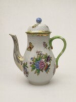 Herendi porcelán Viktória mintás mokkás kanna, 1. osztályú hibátlan