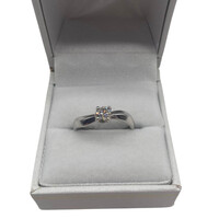 Fehérarany brilliáns gyűrű 0,35 CT - EK98