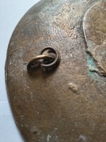 ALLEGÓRIKUS JELENETTEL BRONZ FALIDÍSZ TÁL