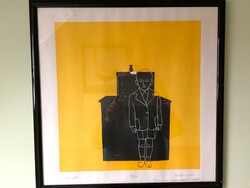 Fehér László  "Ünnep elött" című alkotása.Azonnal falra akaszható állapotban!