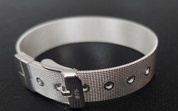 Ezüstözött óraszíj karkötő