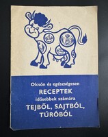 Eredeti magyar receptfüzet – tej, sajt, túró (1960-as évek)